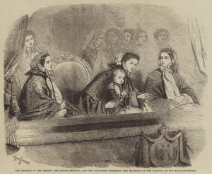 The Empress of the French, the Prince Imperial, and the Princesses Clotilde and Mathilde by Gustave Janet